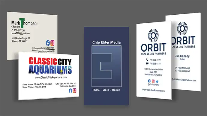 Custom business card and print collateral design