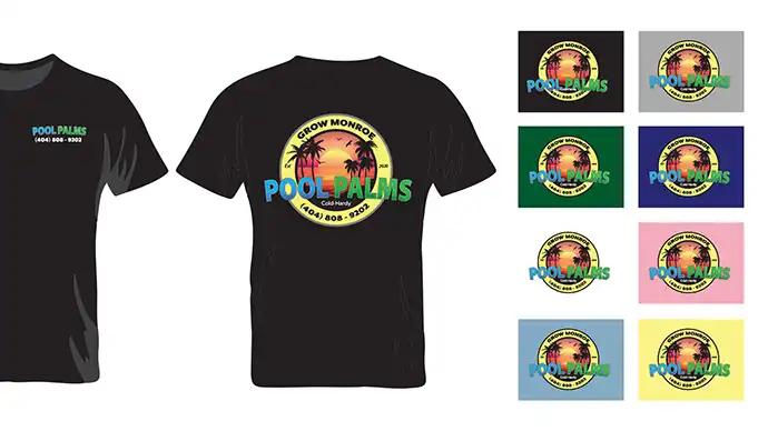 Custom apparel and specialty graphic design mockup