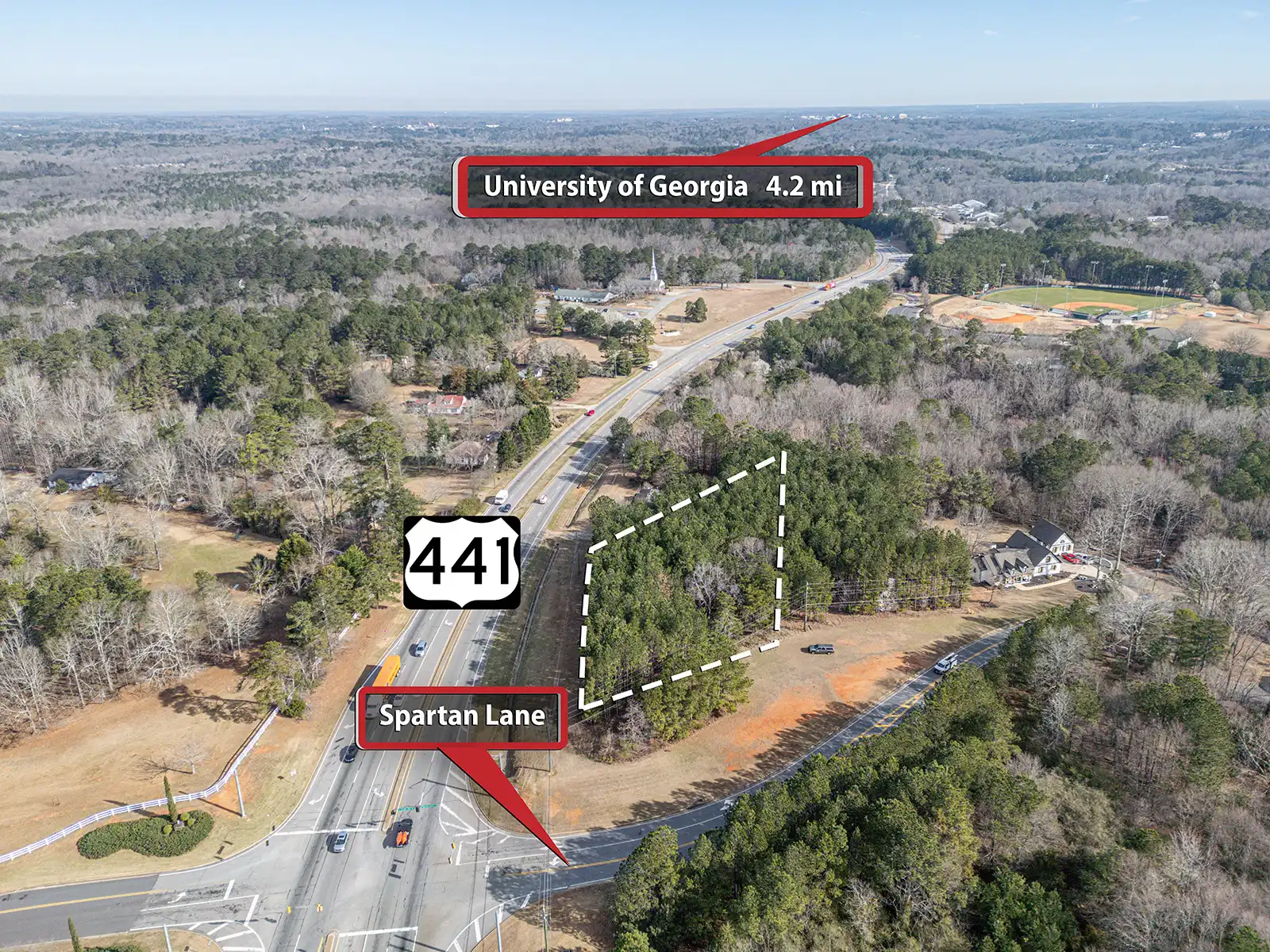 1011 Spartan Lane Lot Drone Photos in Athens, GA image 3