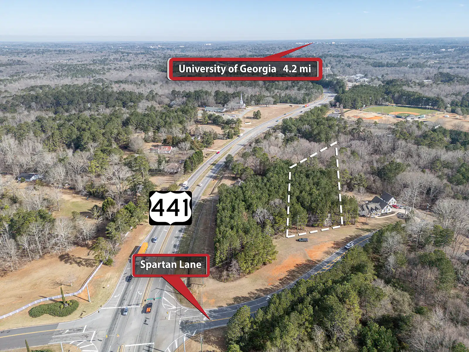1031 Spartan Lane Lot Drone Photos in Athens, GA image 2