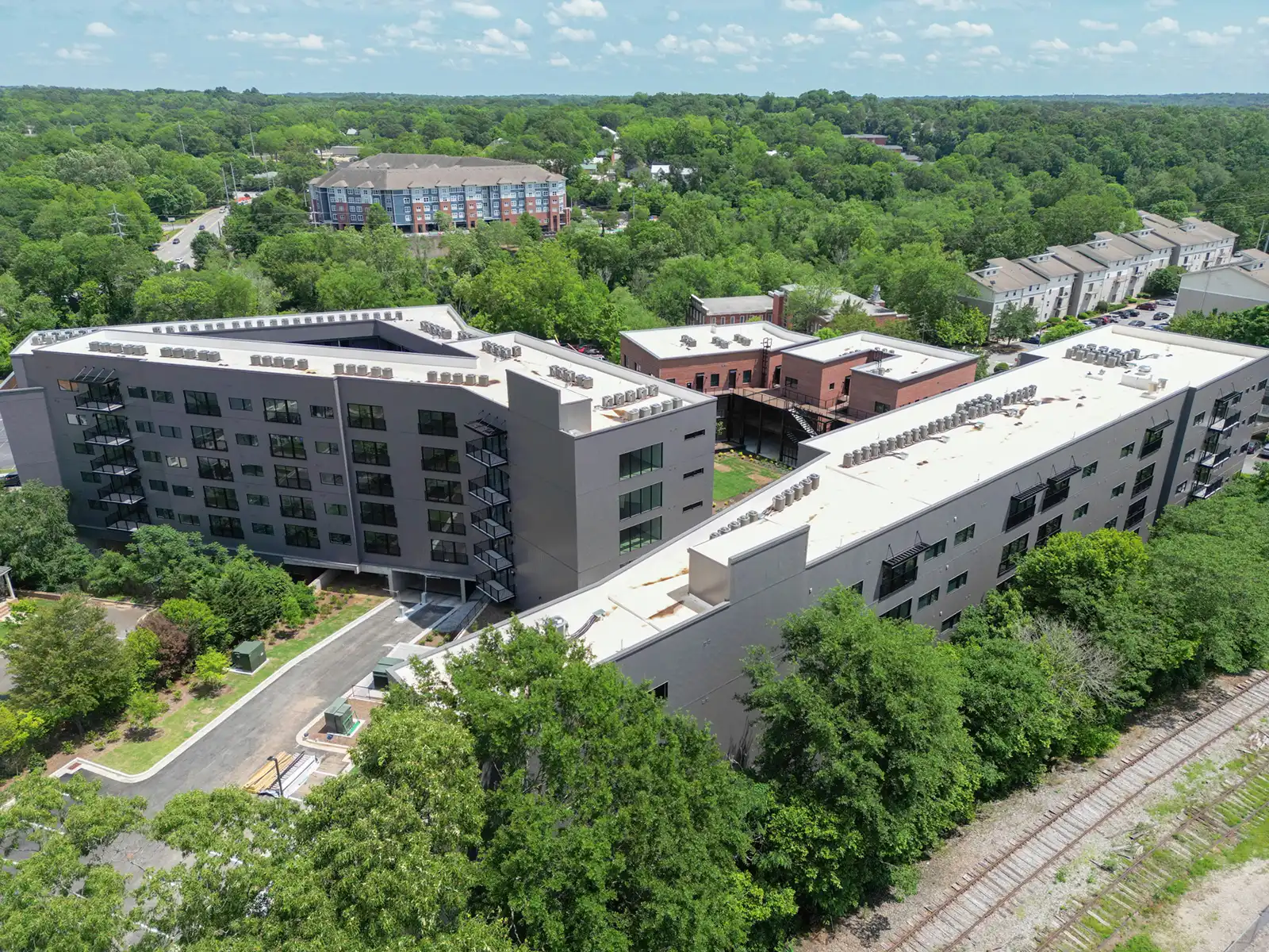 Baldwin Village's New Roof Drone Photos in Athens, GA image 4