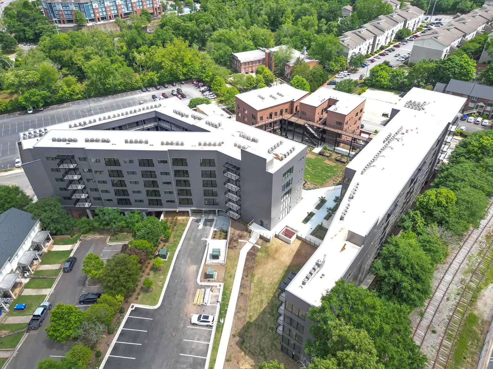 Baldwin Village's New Roof Drone Photos in Athens, GA image 3