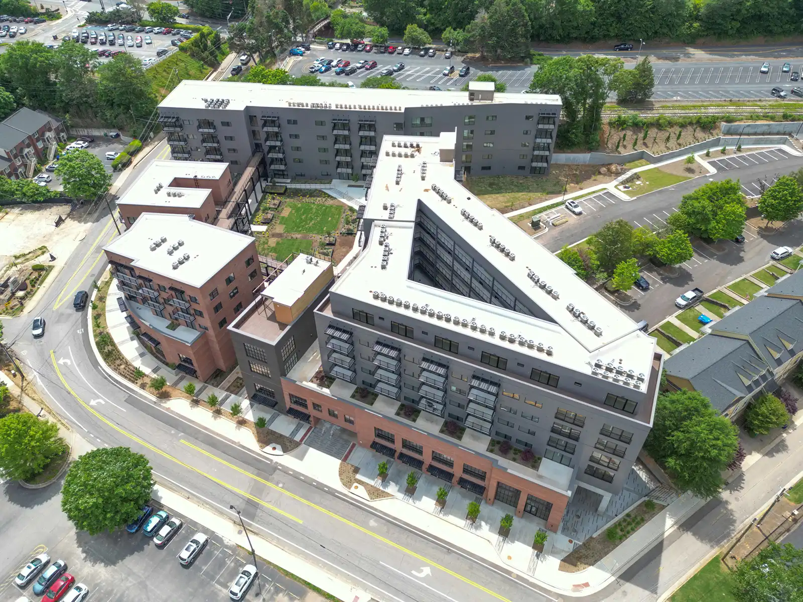 Baldwin Village's New Roof Drone Photos in Athens, GA image 2
