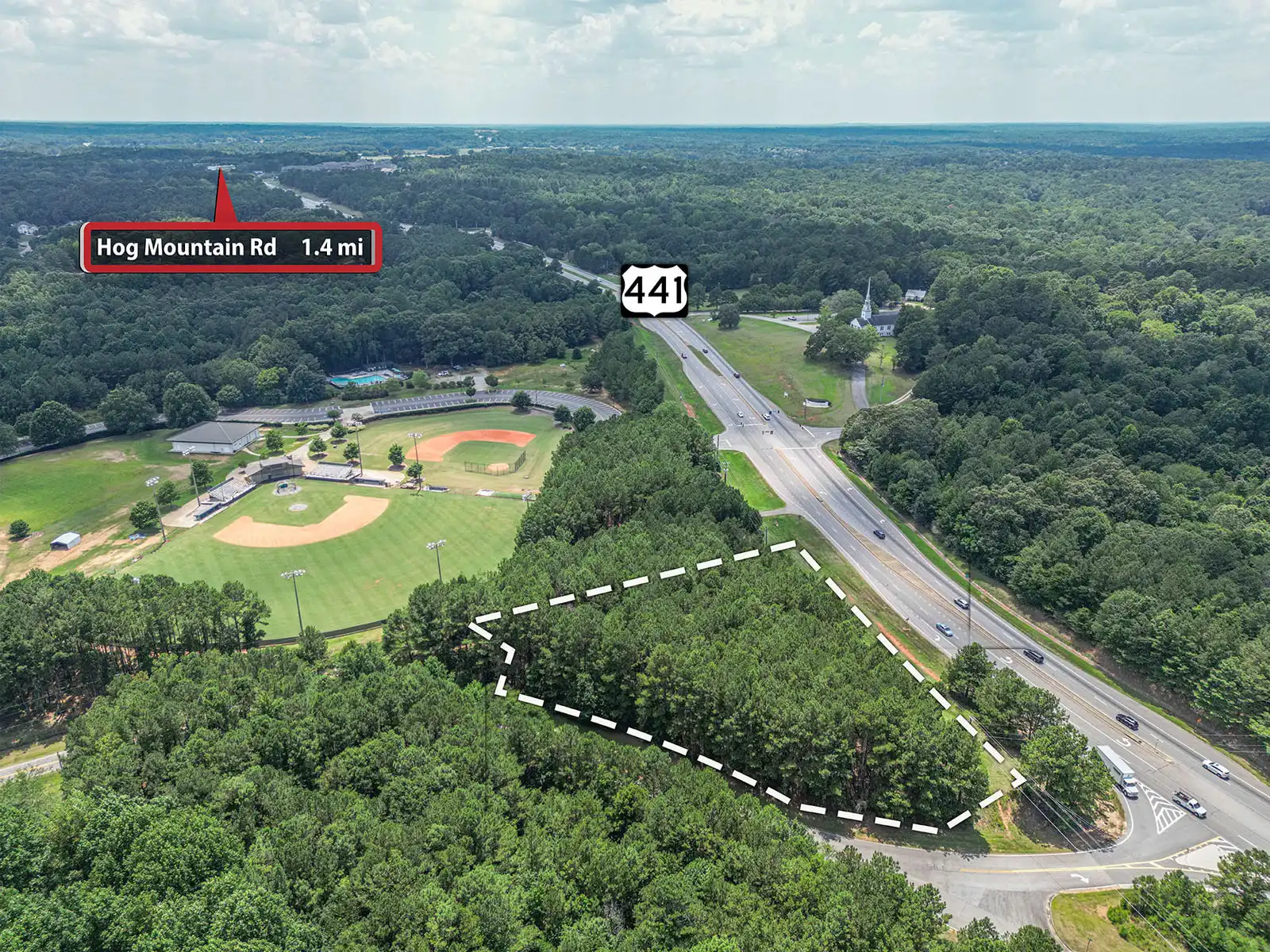 Commercial Lot Drone Photos - Rockinwood Drive in Athens, GA image 4