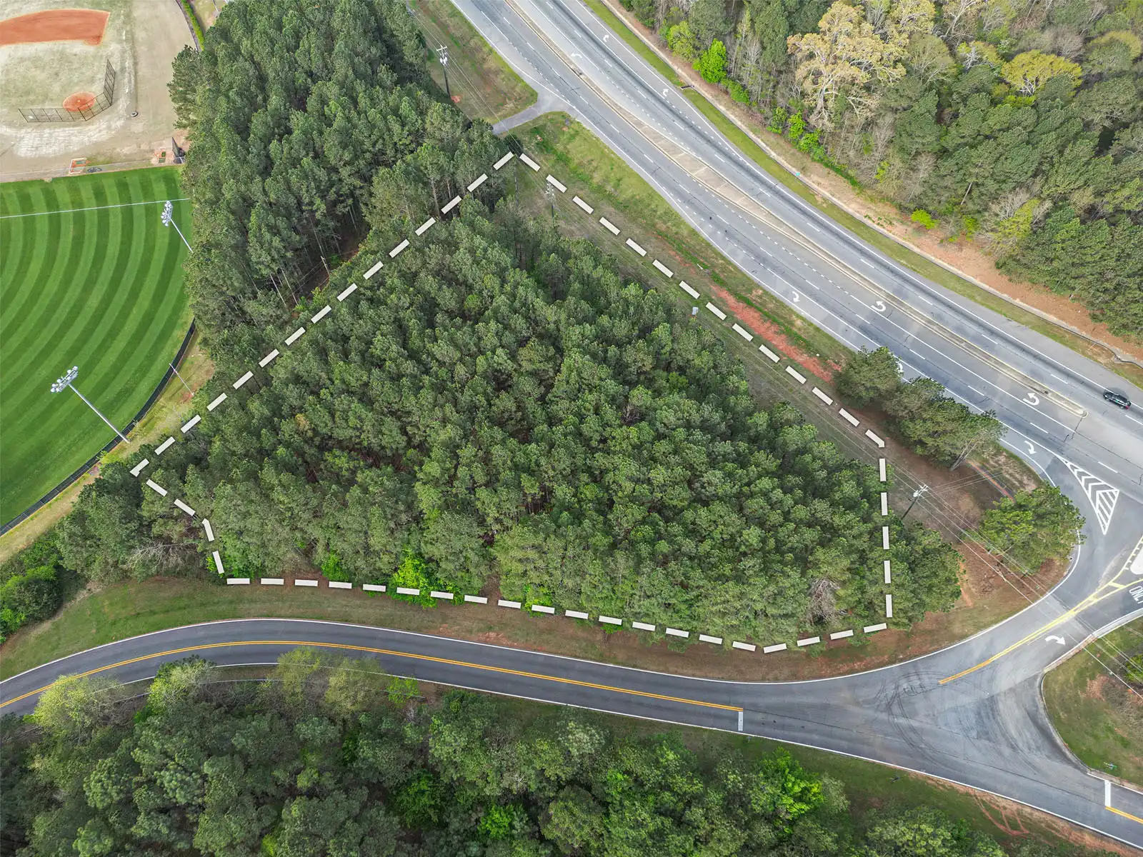 Commercial Lot Drone Photos - Rockinwood Drive in Athens, GA image 2