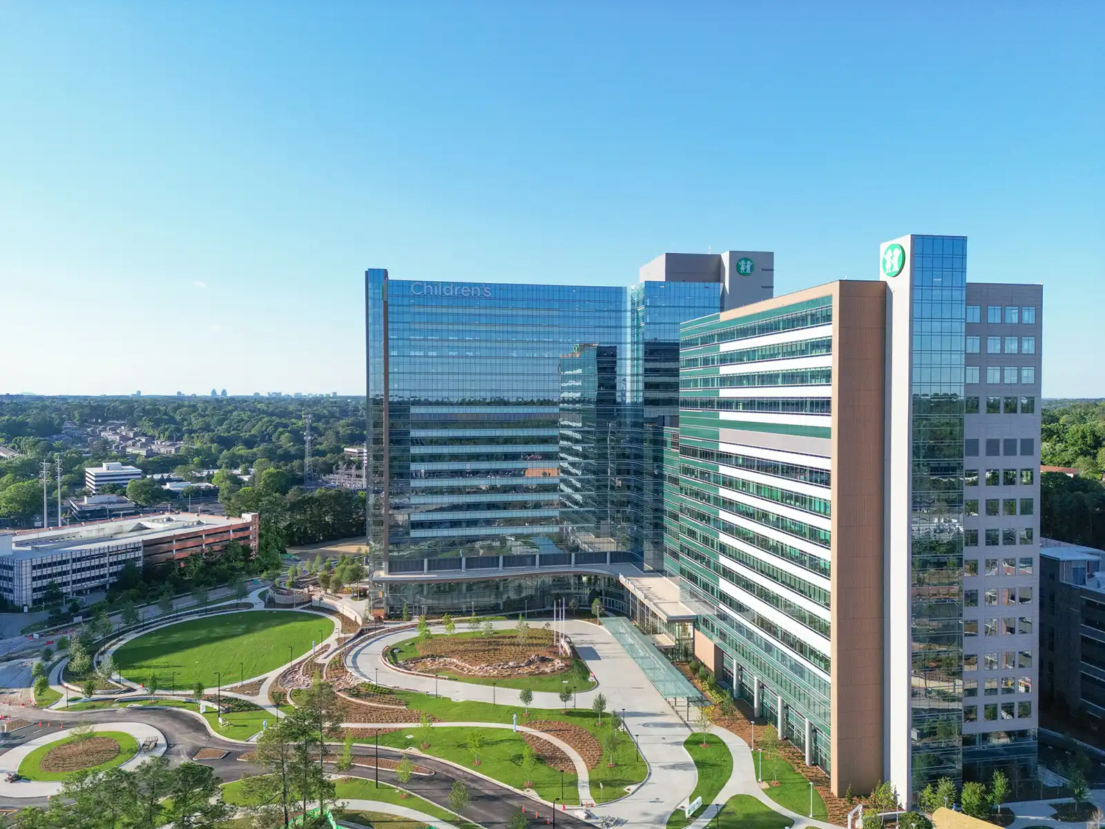 Arthur M. Blank Children's Hospital Drone Photos in Atlanta, GA image 3