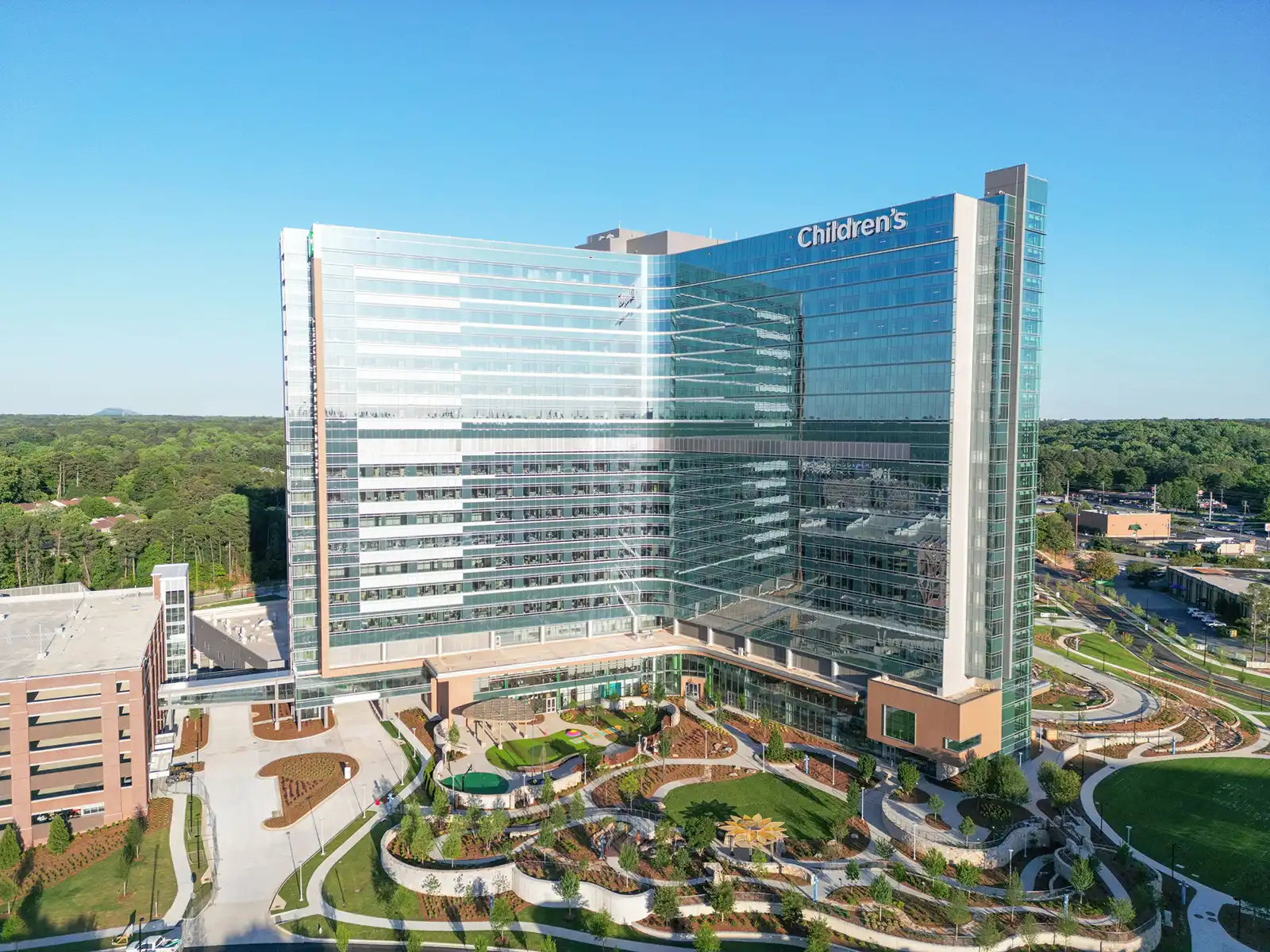 Arthur M. Blank Children's Hospital Drone Photos in Atlanta, GA image 5