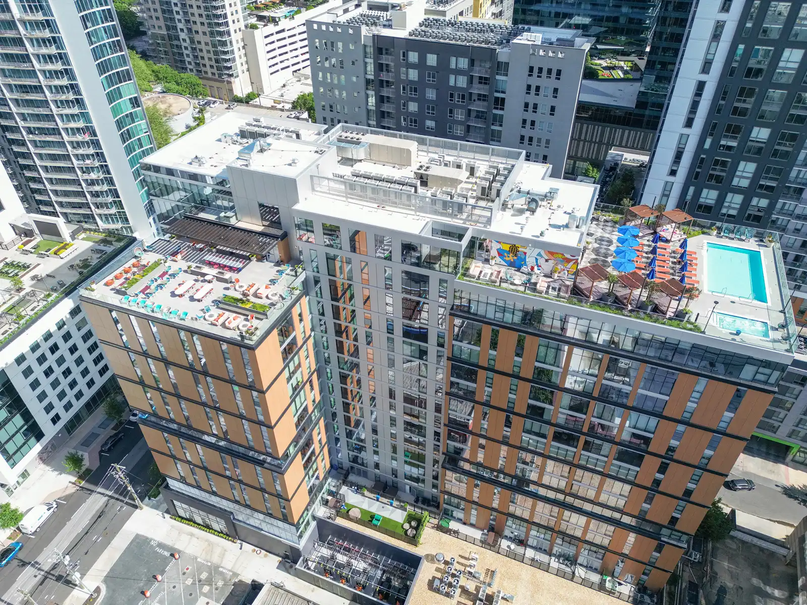Hub Atlanta - Apartments Drone Photos in Midtown, Atlanta, GA image 2