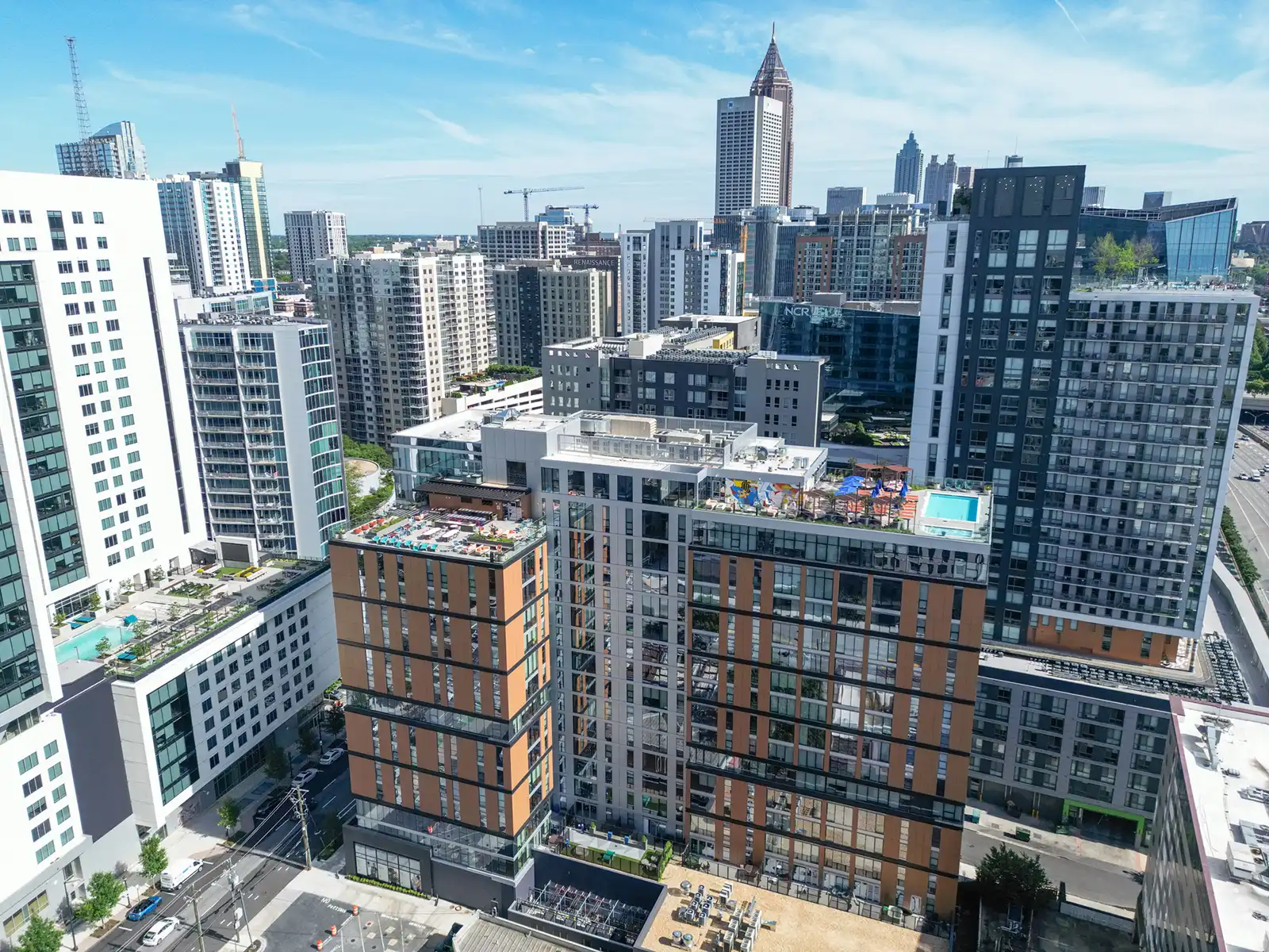 Hub Atlanta - Apartments Drone Photos in Midtown, Atlanta, GA image 3