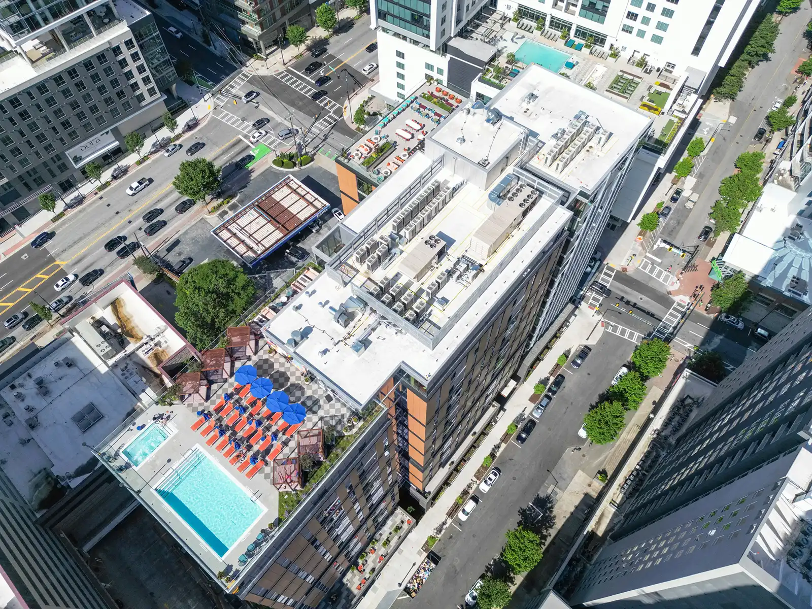 Hub Atlanta - Apartments Drone Photos in Midtown, Atlanta, GA