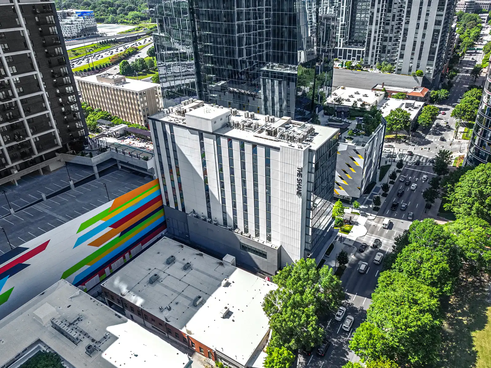Kimpton Shane Hotel Drone Photos in Midtown, Atlanta, GA