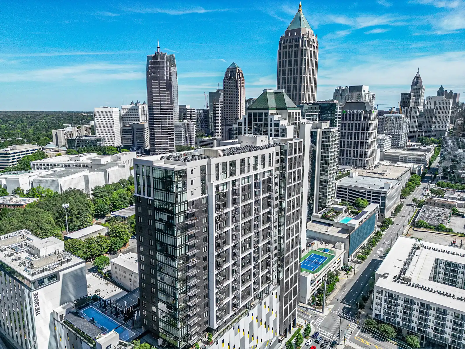 Midtown Union Apartments Drone Photos in Atlanta, GA