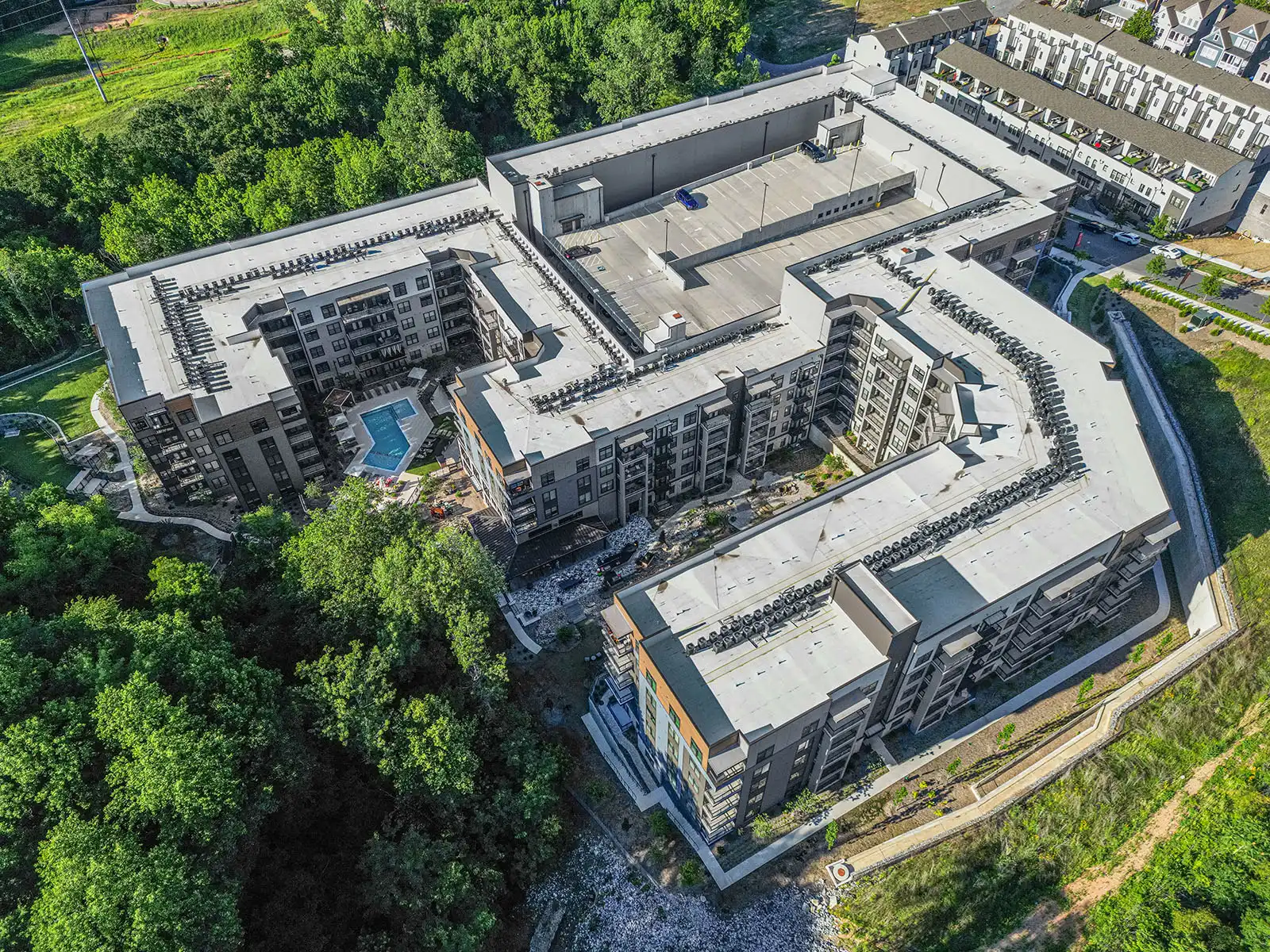 Novel West Apartments Drone Photos in Midtown, Atlanta, GA image 3
