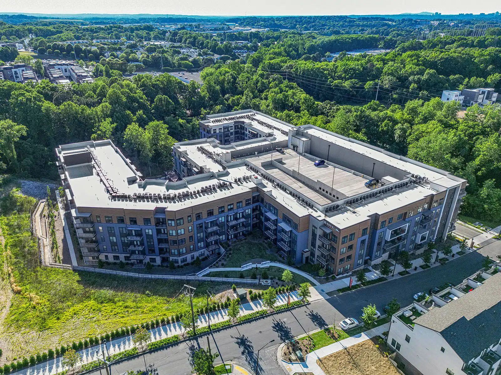 Novel West Apartments Drone Photos in Midtown, Atlanta, GA image 4
