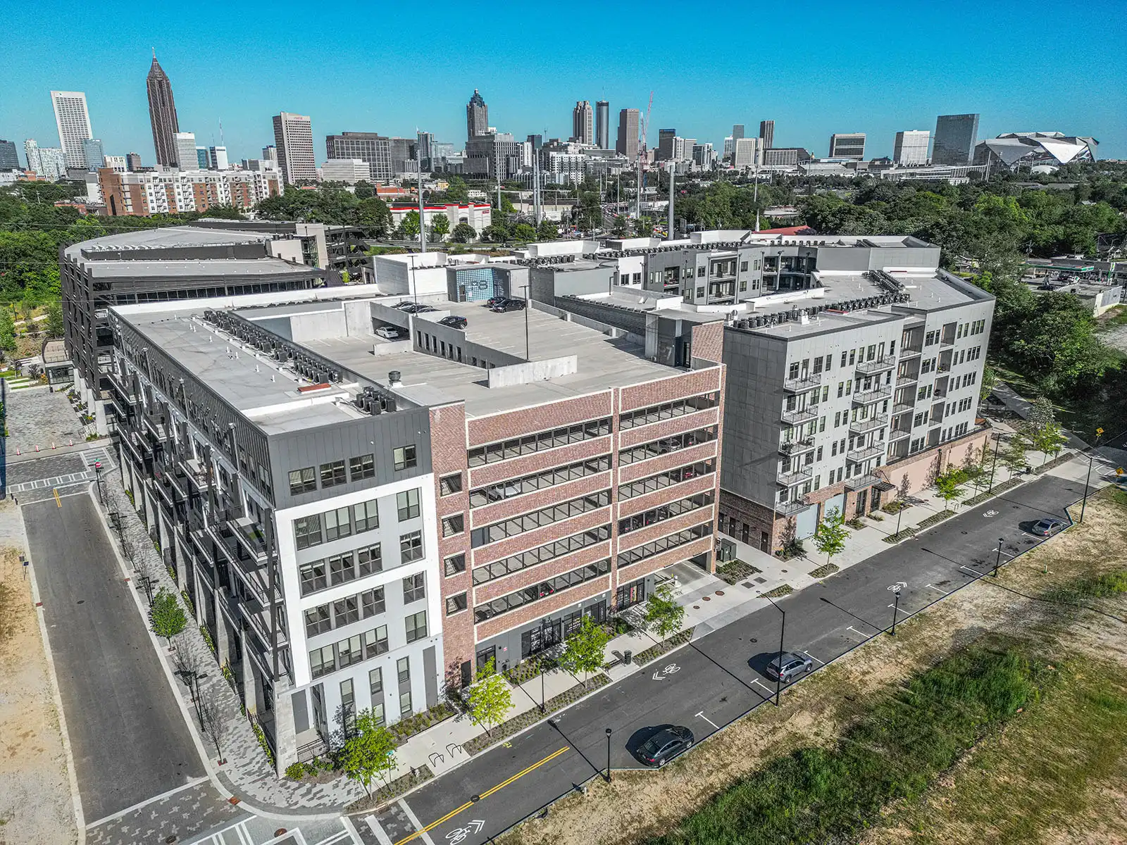 Vibe at Echo Street West Apartments Drone Photos in Atlanta, GA image 3