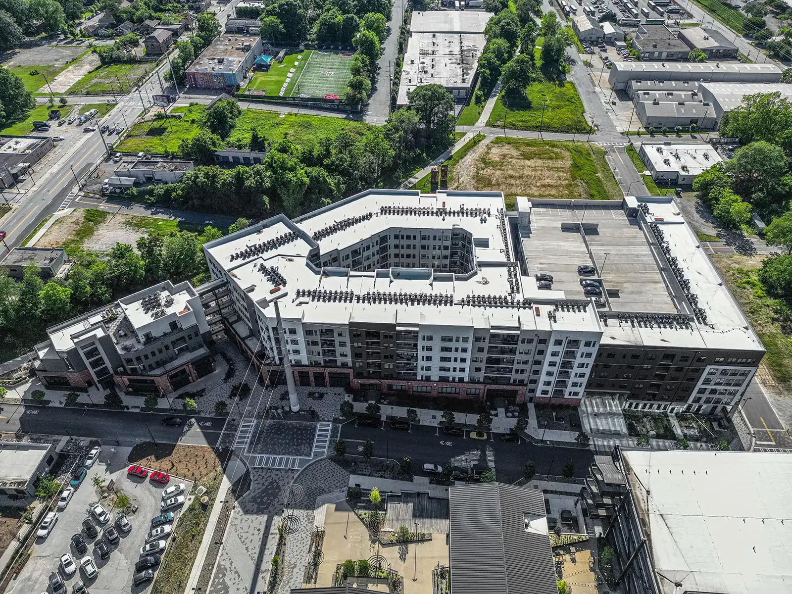 Vibe at Echo Street West Apartments Drone Photos in Atlanta, GA image 4