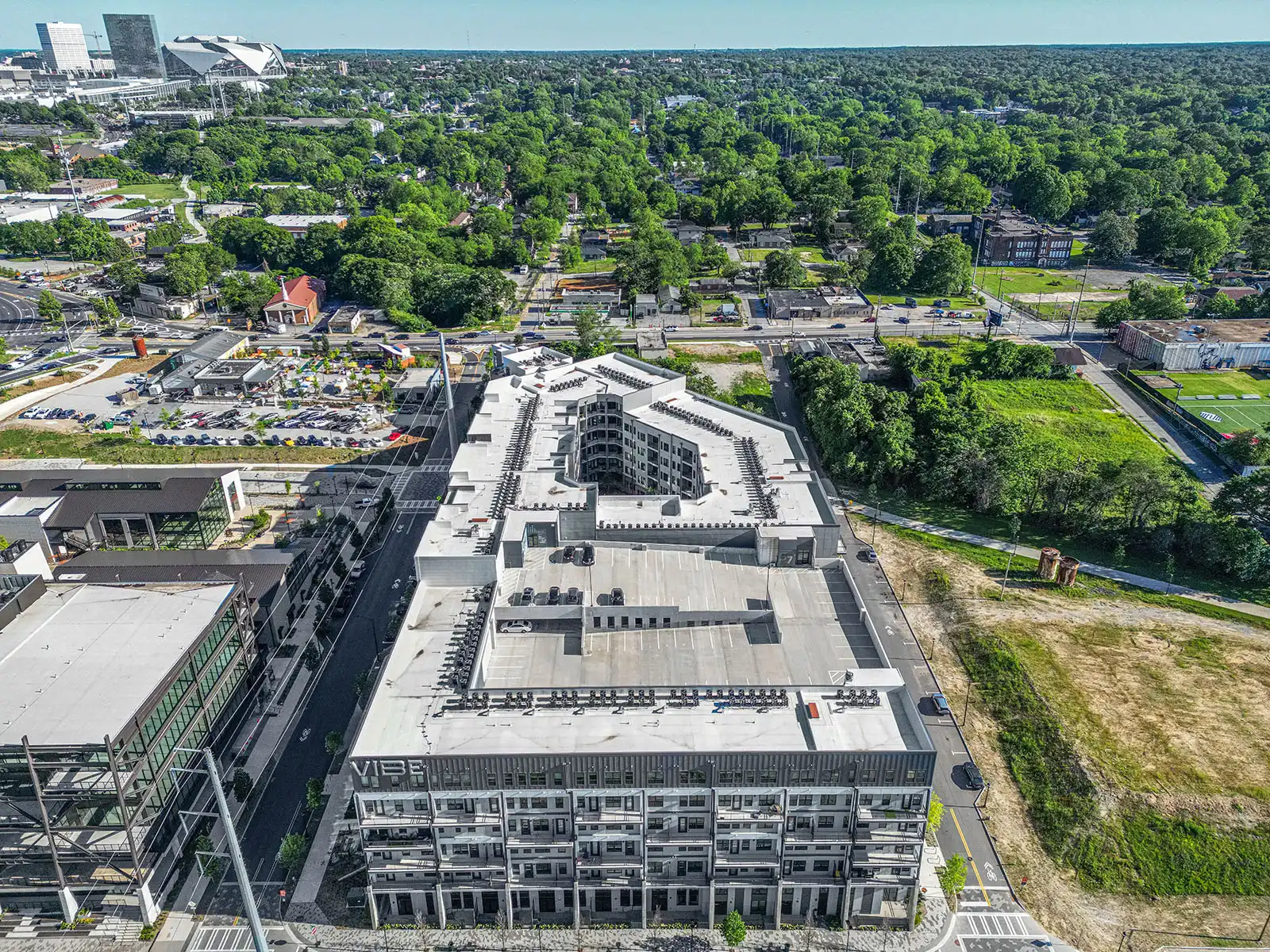 Vibe at Echo Street West Apartments Drone Photos in Atlanta, GA image 2