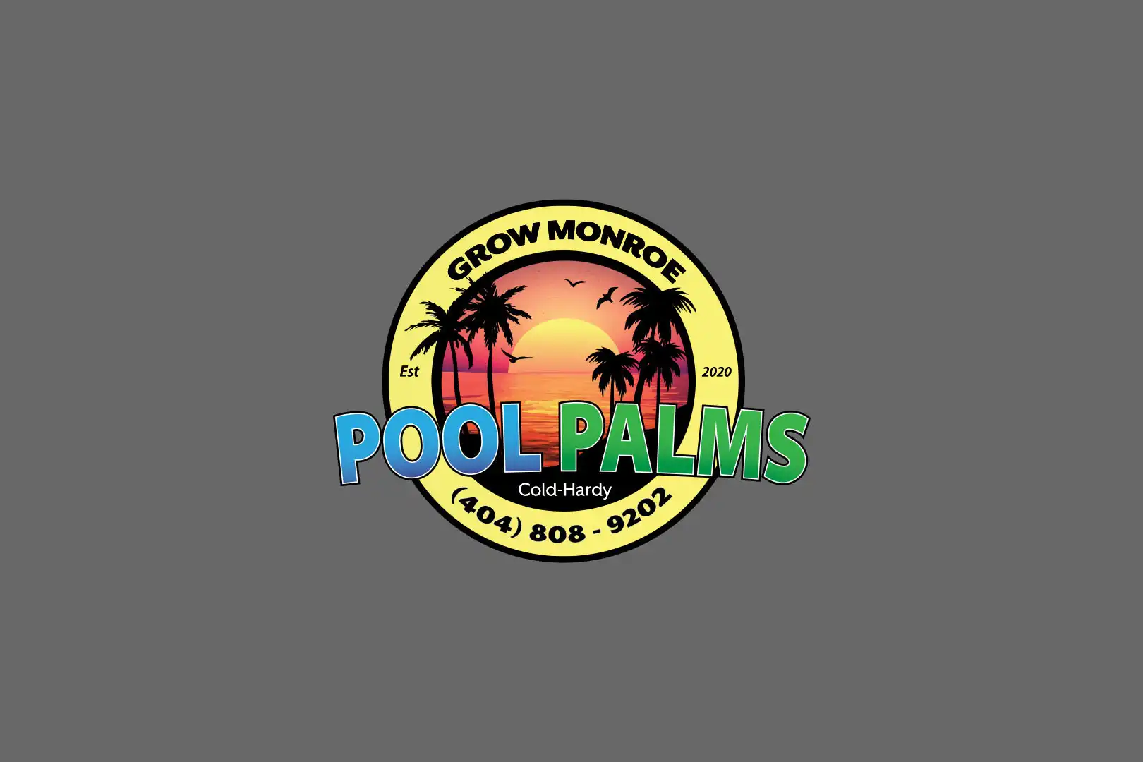 Grow Monroe's Pool Palms Logo in Monroe, GA