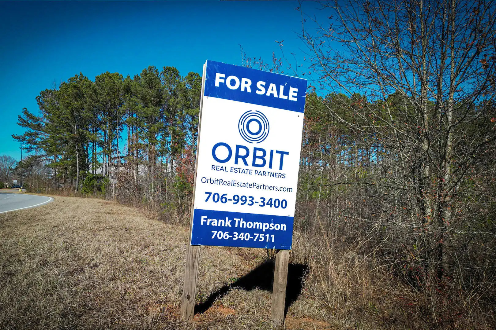 Orbit Real Real Estate Company Signage in Watkinsville, GA
