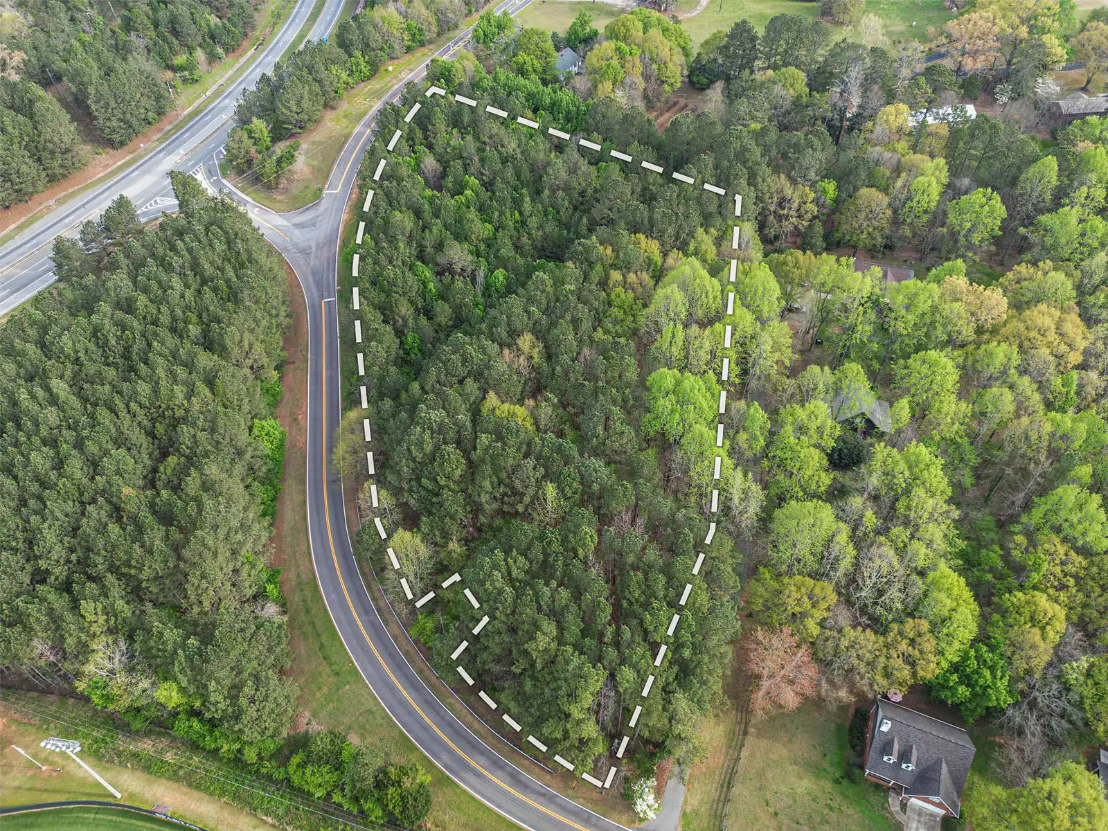 Residential Lot Drone Photos - Rockinwood Drive in Athens, GA image 3
