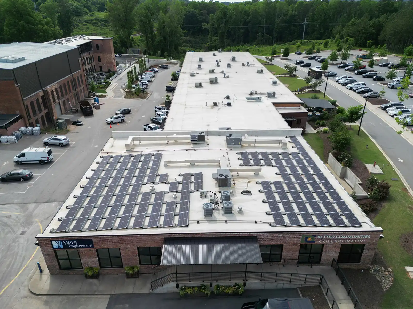 Southern Mill's New Roof Drone Photos in Athens, GA image 3