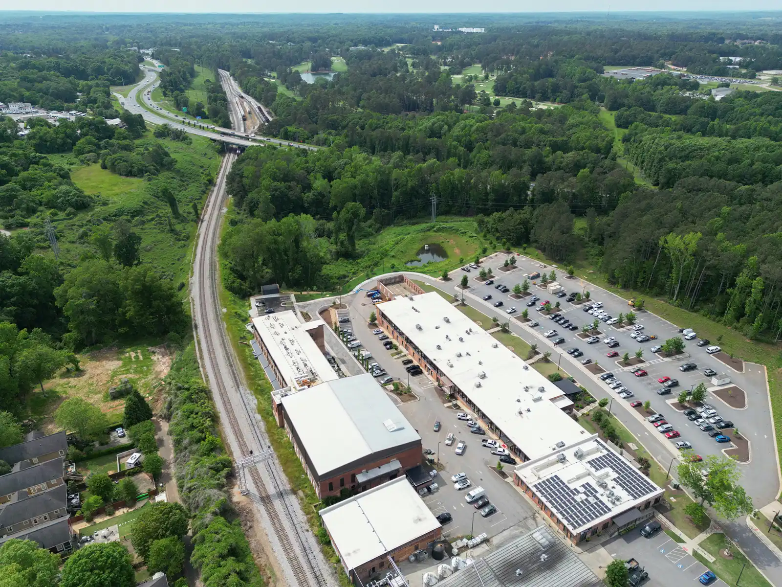Southern Mill's New Roof Drone Photos in Athens, GA
