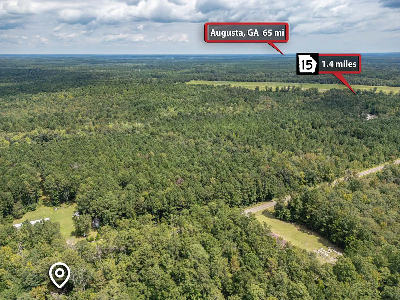Timberland Lot With Creek and Field Photos in Sparta, Georgia image 5