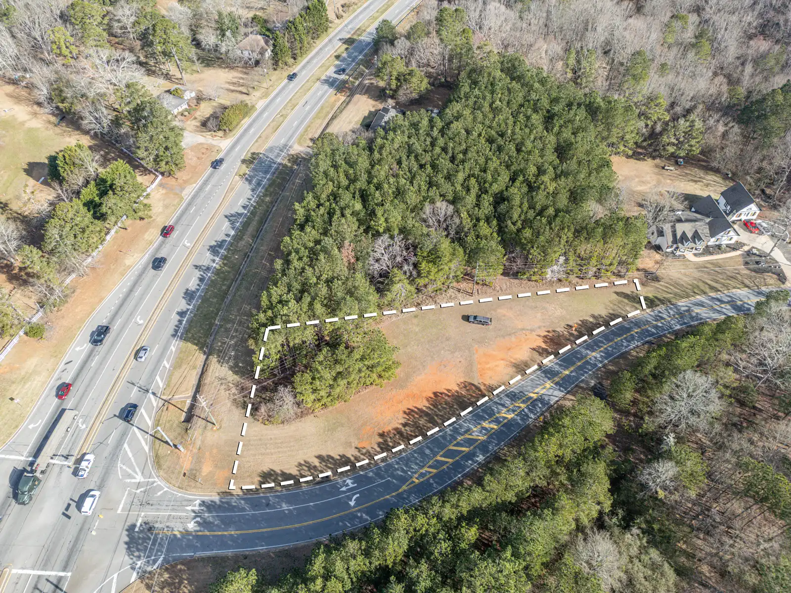 Spartan Lane Corner Lot Drone Photos in Athens, GA image 2