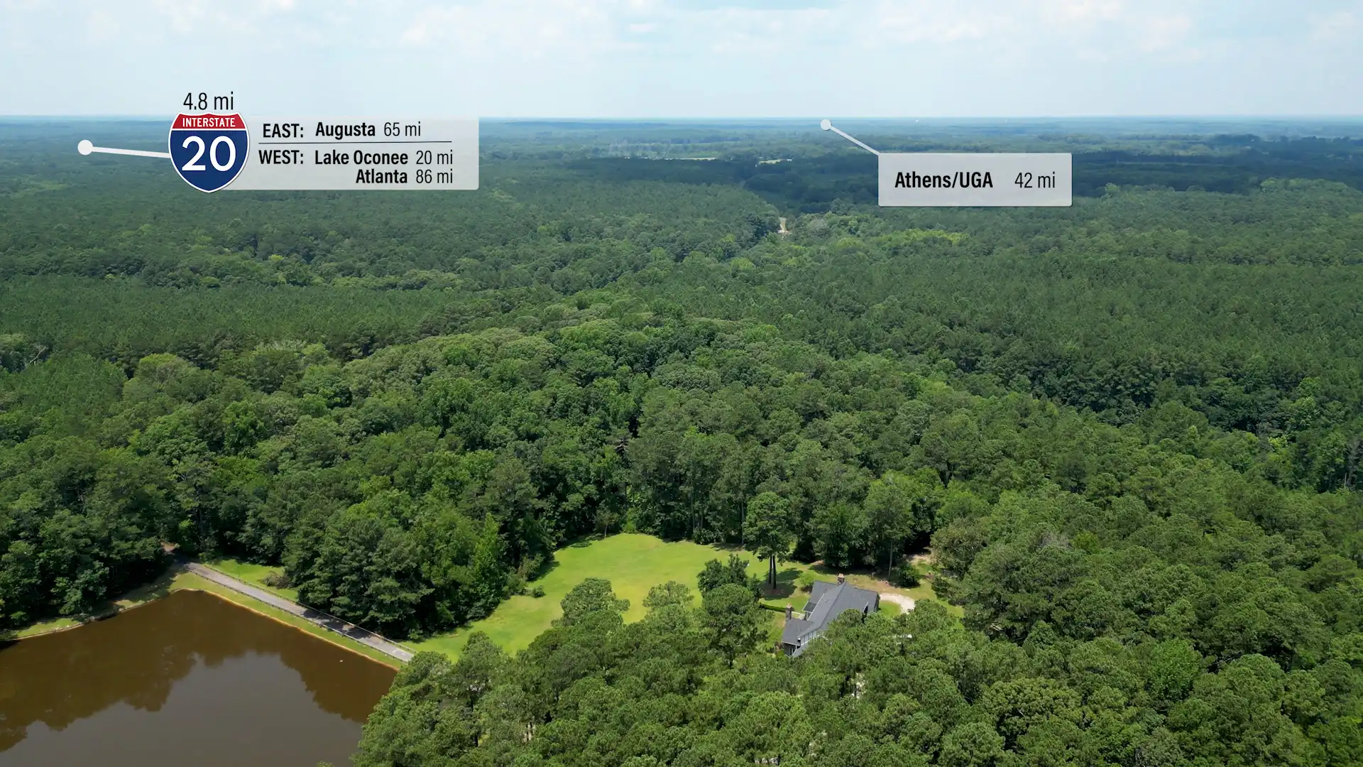 Property Tour of Tudor-Style Manor in Greensboro, GA image 3