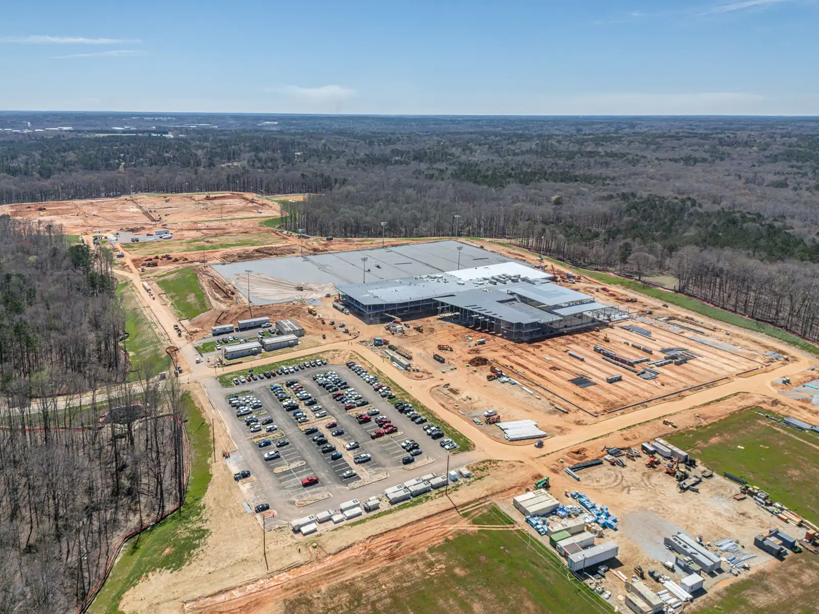 United States Soccer Training Facility Progress Drone Photos in Fayetteville, GA image 6