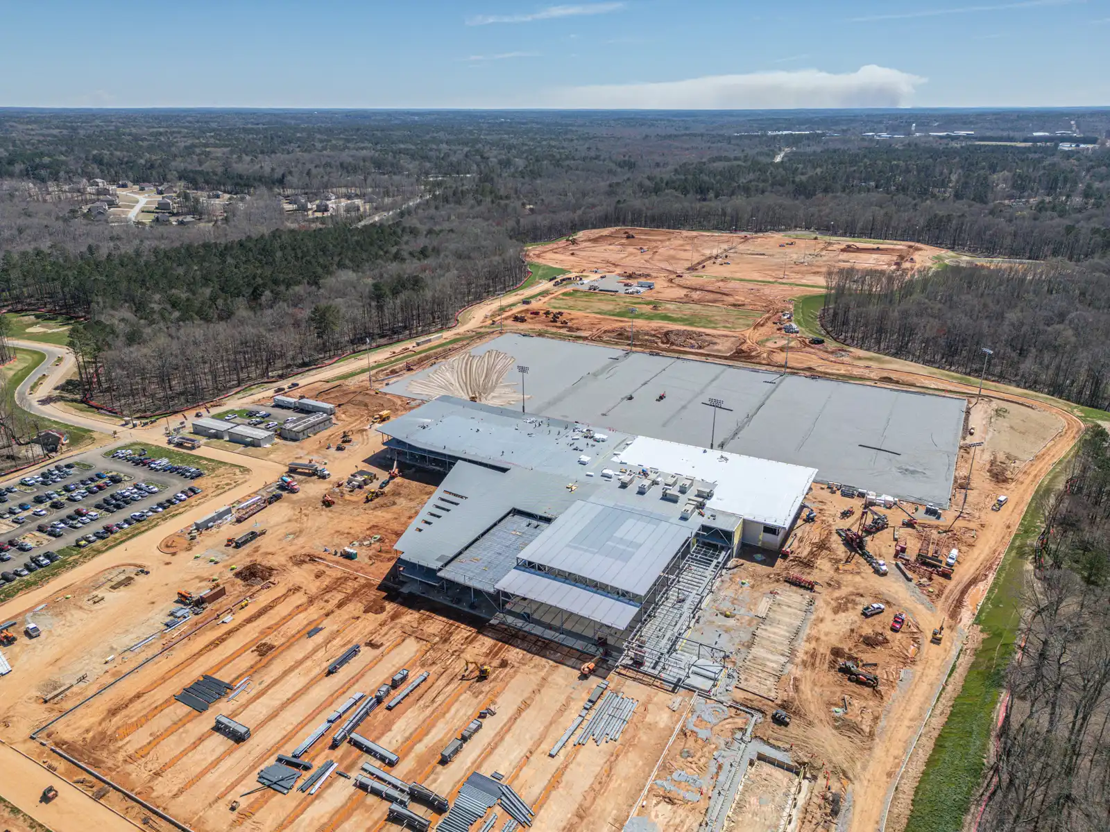 United States Soccer Training Facility Progress Drone Photos in Fayetteville, GA image 5
