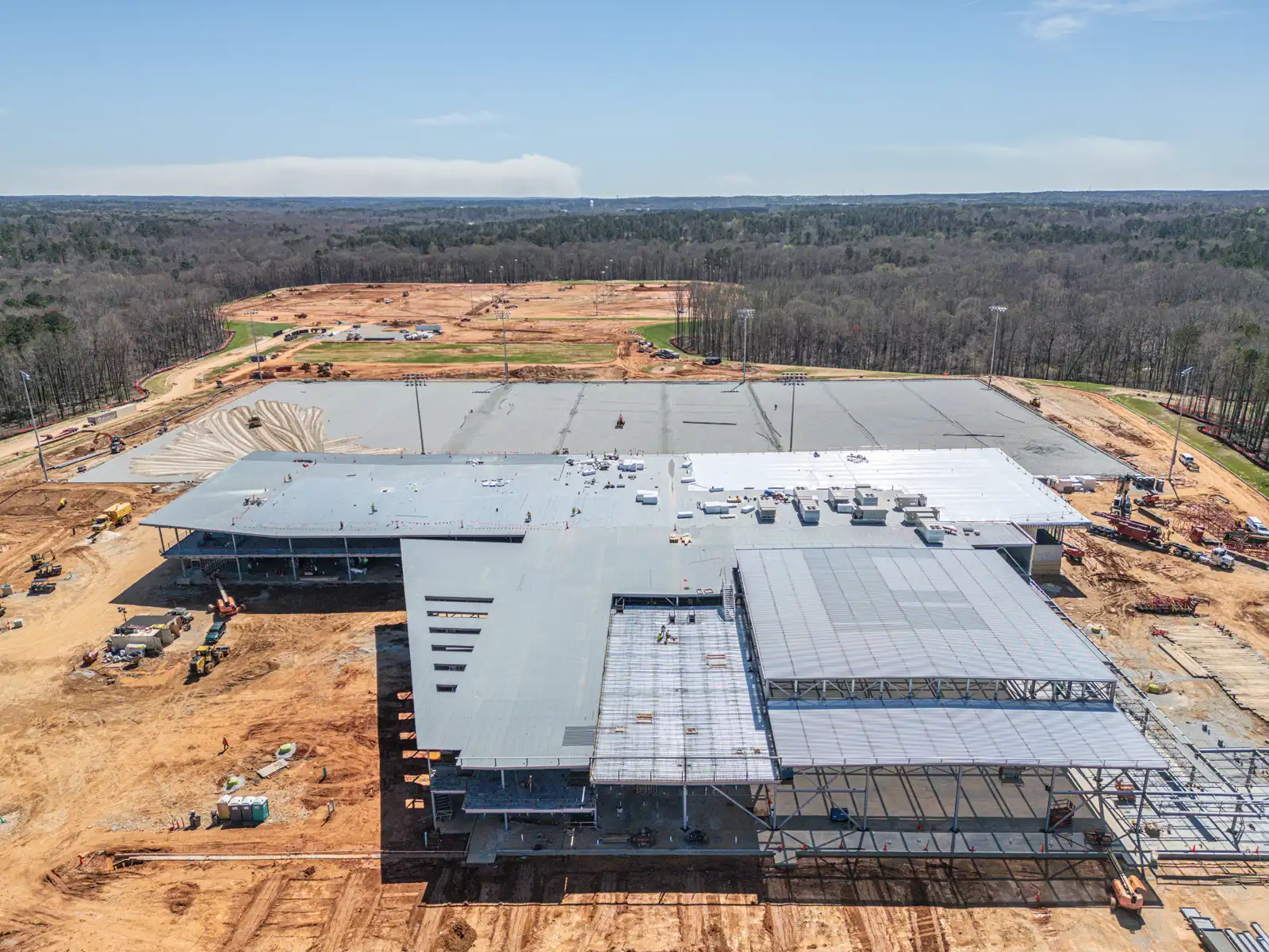 United States Soccer Training Facility Progress Drone Photos in Fayetteville, GA image 3