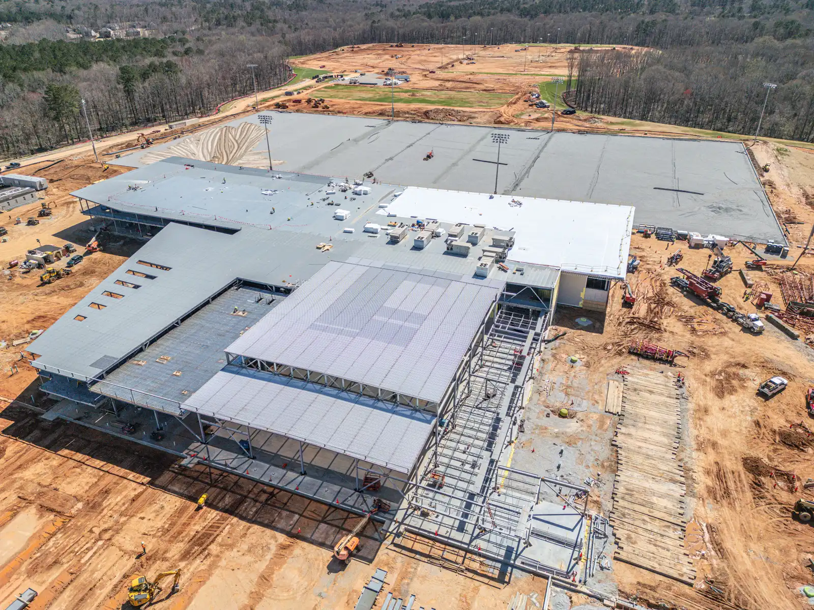 United States Soccer Training Facility Progress Drone Photos in Fayetteville, GA image 2