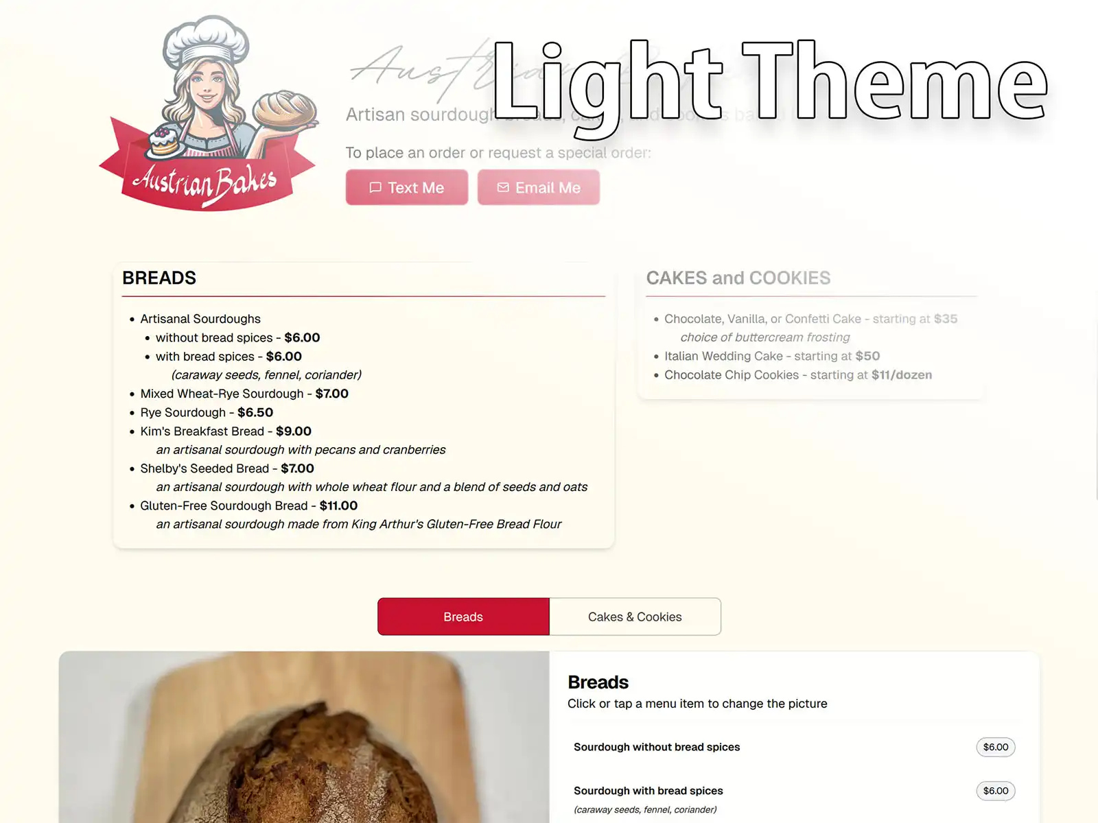 Next.js Website for Austrian Bakes in Watkinsville, GA image 3