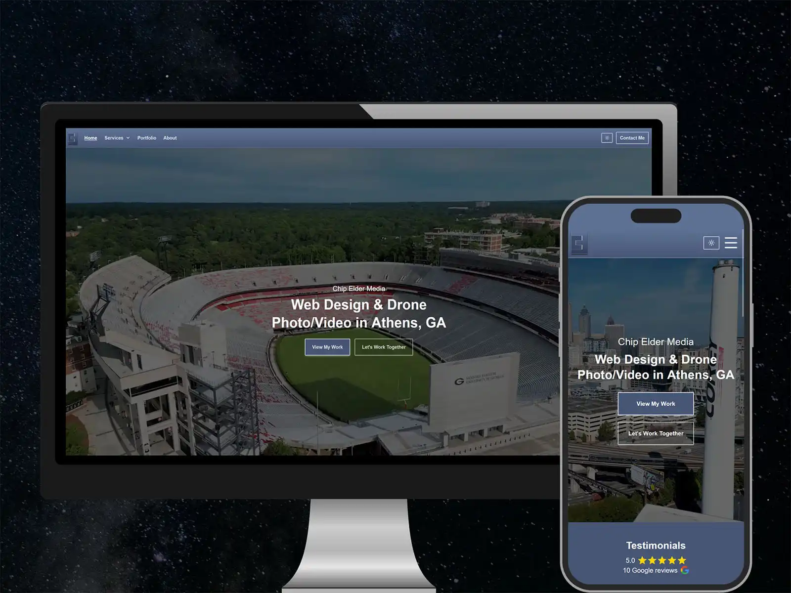 Next.js Website v2.0 for Chip Elder Media in Athens, GA
