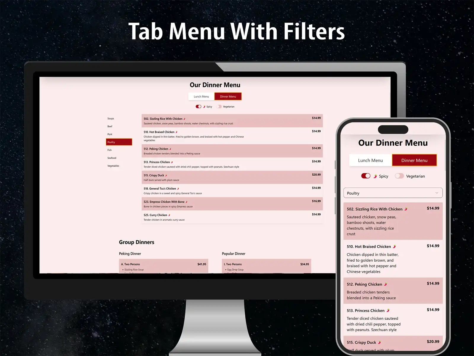 Next.js Website for Peking Restaurant in Athens, GA image 4